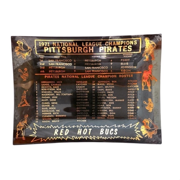 Pittsburgh Pirates 1971 Champions Tray MLB - Picture 1 of 2